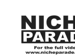 NICHE PARADE - Young&comma; Competitive Pornstars Jocelyn Stone And Kira Perez Enter Competition To Find Out Who Can lead A youngster Cum Faster With Their Hands